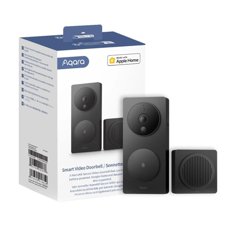 Aqara Smart Video Doorbell G4 - Black - أكسسوار ذكي